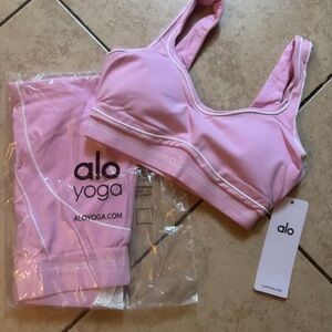 ALO Yoga Light Pink Sports Bra